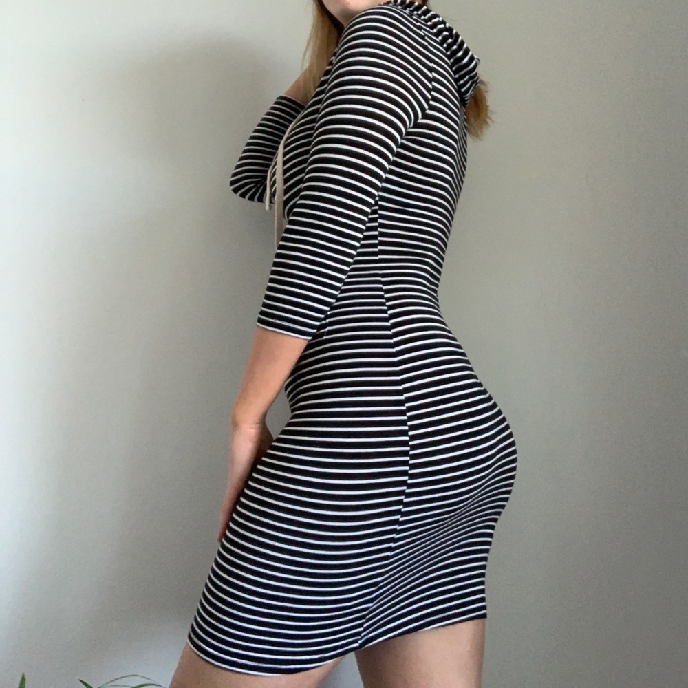 Black and white dress